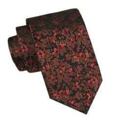 Męski Krawat - Angelo di Monti - Odcienie Miedzi, Kwiaty. Krawaty i muchy Angelo di Monti, bez wzorów, z tkaniny. Za 45.00 zł.