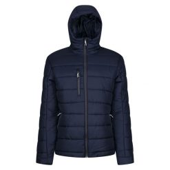 Męska Ocieplana Kurtka Navigate. Niebieskie kurtki Regatta, m, bez wzorów, z puchu, bez kaptura. Za 391.99 zł.