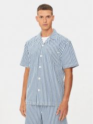 Mustang Koszula Holiday 1015343 Niebieski Relaxed Fit. Niebieskie koszule Mustang, m, bez wzorów, z bawełny, bez kołnierzyka, bez ramiączek. Za 199.99 zł.