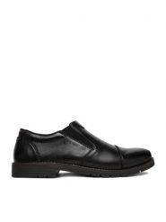 Rieker Półbuty CEO-13950-00 Czarny. Czarne eleganckie półbuty Rieker, bez wzorów, ze skóry, bez obcasa, bez zapięcia. Za 429.99 zł.