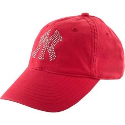 Czapka Unisex z Luksusowej Bawełny NY Diamonds Czerwona. Czerwone czapki z daszkiem New Era, bez wzorów, z bawełny. Za 170.99 zł.
