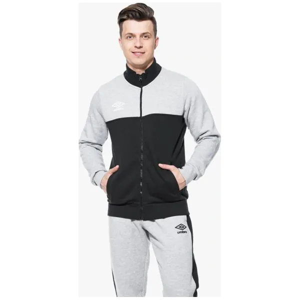 Umbro Bluza Fleece Zip Through , czarny, rozmiar M. Czarne bluzy bez kaptura Umbro, m, bez wzorów, z bawełny, bez kaptura. W wyprzedaży za 99.99 zł.