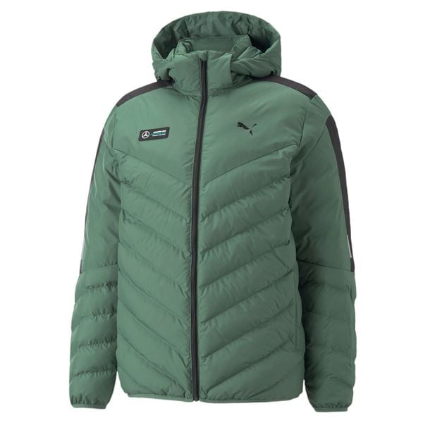 Kurtka męska Puma MAPF1 MT7 ECOLITE DOWN. Zielone kurtki Puma, m, bez wzorów, z puchu, z kapturem. Za 299.00 zł.