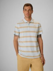 4F Koszulka polo regular męska - niebieska XXL. Niebieskie koszulki polo 4F, m, bez wzorów, z bawełny, bez kołnierzyka, bez ramiączek. Za 129.99 zł.