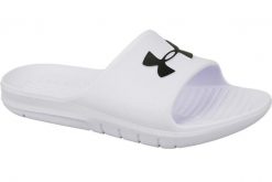 Klapki na basen Lifestyle Męskie Under Armour Core PTH SL. Białe klapki Under Armour, z materiału. Za 227.75 zł.