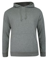 Bluza Szara z Kapturem, Kangurka, Jednokolorowa, z Dużą Kieszonką -BRAVE SOUL- Męska. Szare bluzy z kapturem Brave Soul, m, bez wzorów, z bawełny, z kapturem. Za 79.00 zł.