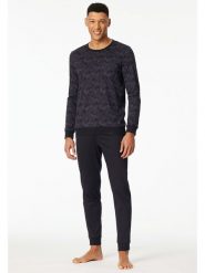 Schiesser Piżama w kolorze antracytowym rozmiar: 48. Czarne piżamy Schiesser, bez wzorów, z bawełny, bez ramiączek. Za 173.99 zł.