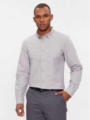 Calvin Klein Koszula Oxford K10K112155 Szary Regular Fit. Szare koszule CALVIN KLEIN, m, bez wzorów, z bawełny, bez kołnierzyka, bez ramiączek. Za 249.99 zł.