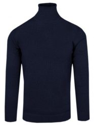 Bawełniany Golf Męski - Alties - Granatowy. Niebieskie golfy Alties, l, bez wzorów, z bawełny, bez ramiączek. Za 149.00 zł.