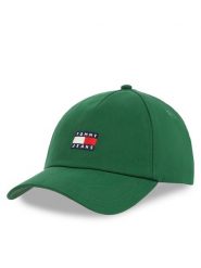 Tommy Jeans Czapka z daszkiem Tjm Linear Logo Cap AM0AM12958 Zielony. Zielone czapki z daszkiem Tommy Jeans, bez wzorów, z bawełny. Za 99.99 zł.
