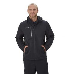 Męska Kurtka Supreme Midweight. Czarne kurtki Bauer, m, bez wzorów, z materiału, z kapturem. Za 392.99 zł.