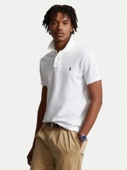 Polo Ralph Lauren Polo Core Replen 710666998 Biały Custom Slim Fit. Białe koszulki polo Polo Ralph Lauren, l, bez wzorów, z bawełny, bez kołnierzyka, bez ramiączek. Za 489.99 zł.