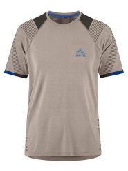 Craft Koszulka "PRO Trail Fuseknit" w kolorze beżowym do biegania rozmiar: L. Brązowe t-shirty sportowe Craft, bez wzorów, z poliamidu, bez ramiączek, do biegania. Za 130.95 zł.