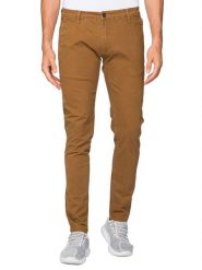 Hot Buttered Spodnie chino w kolorze jasnobrązowym rozmiar: 46. Brązowe eleganckie spodnie Hot Buttered, na co dzień, prążkowane, klasyczne, z standardowym stanem. Za 79.21 zł.