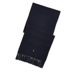 Szal Polo Ralph Lauren. Niebieskie szaliki Polo Ralph Lauren, bez wzorów. Za 469.99 zł.