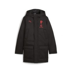 Młodzieżowa kurtka treningowa na zimę AC Milan PUMA. Czarna kurtki Puma, na zimę, l, bez wzorów, bez kaptura. Za 619.00 zł.