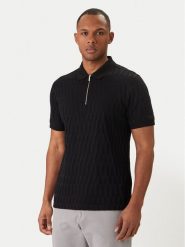 KARL LAGERFELD Polo 745008 562203 Czarny Regular Fit. Czarne koszulki polo KARL LAGERFELD, m, bez wzorów, z bawełny, bez kołnierzyka, bez ramiączek. Za 669.99 zł.