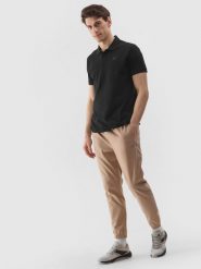 4F Spodnie casual joggery męskie - beżowe XXL. Brązowe joggery i bojówki 4F, na co dzień, l, bez wzorów, z bawełny, casualowe. Za 159.99 zł.