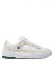 DC Sneakersy Metric S X Ish ADYS100838 Biały. Białe buty sportowe casual DC, bez wzorów, ze skóry, bez zapięcia. Za 399.99 zł.