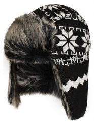 Geographical Norway Czapka w kolorze czarnym rozmiar: onesize. Czarne czapki zimowe Geographical Norway, bez wzorów, z futra. Za 110.55 zł.