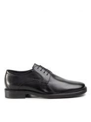 Geox Półbuty U Brandolf B U024VB 00043 C9999 Czarny. Czarne eleganckie półbuty Geox, bez wzorów, ze skóry, bez obcasa, bez zapięcia. Za 379.99 zł.