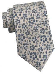 Krawat Męski - Angelo di Monti - Drobne Kwiatki na Beżowym Tle. Niebieskie krawaty i muchy Angelo di Monti, bez wzorów, z tkaniny. Za 45.00 zł.
