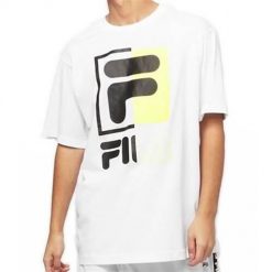 Koszulka sportowa męska Fila Men Saku Tee. Białe t-shirty sportowe Fila, bez wzorów, bez ramiączek. Za 149.99 zł.