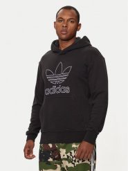 Adidas Bluza adicolor Outline Trefoil IU2373 Czarny Loose Fit. Czarne bluzy Adidas, m, bez wzorów, z bawełny, bez kaptura. Za 249.99 zł.
