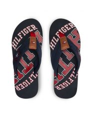 Tommy Hilfiger Japonki Essential Th Beach Sandal FM0FM01369 Granatowy. Niebieskie japonki Tommy Hilfiger, bez wzorów, z materiału. Za 69.99 zł.