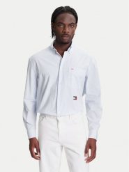 Tommy Hilfiger Koszula F1 Movie Bengal MW0MW41382 Błękitny Regular Fit. Niebieskie koszule Tommy Hilfiger, m, bez wzorów, z bawełny, bez kołnierzyka, bez ramiączek. Za 799.99 zł.