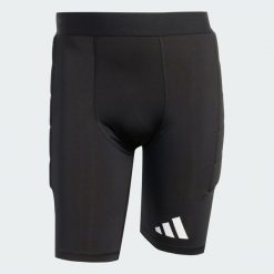 Legginsy Squadra 25 Goalkeeper Padded Short. Białe legginsy długie sportowe Adidas, xl, bez wzorów, z materiału, sportowe. Za 179.00 zł.