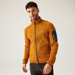 Męski polar Newhill z zamkiem błyskawicznym. Brązowe bluzy z polaru Regatta, m, bez wzorów, z dzianiny, bez kaptura. Za 129.99 zł.