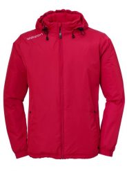 Kurtka Uhlsport Essential Coach. Czerwone kurtki Uhlsport, s, bez wzorów, z materiału, z kapturem. Za 276.50 zł.
