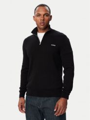 BOSS Sweter San Quintus-C2 50574143 Czarny Regular Fit. Czarne swetry rozpinane Boss, m, bez wzorów, z bawełny, bez kołnierzyka, bez ramiączek. Za 549.99 zł.