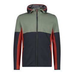 Bluza męska CMP Zip Hood. Zielone bluzy z kapturem CMP, m, bez wzorów, z materiału, z kapturem. Za 189.99 zł.