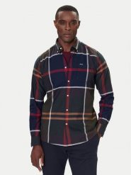 Barbour Koszula Dunoon MSH4980TN51 Granatowy Regular Fit. Niebieskie koszule Barbour, l, bez wzorów, z bawełny, bez kołnierzyka, bez ramiączek. Za 469.99 zł.