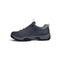 Buty trekkingowe męskie Ecco Receptor Trekk. Niebieskie buty turystyczne ecco, bez wzorów, z materiału, bez zapięcia, trekkingowe. Za 771.00 zł.