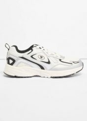 Niskie sneakersy na grubej podeszwie Tom Tailor z lekką podeszwą. Białe buty do biegania bonprix, bez wzorów, bez zapięcia, do biegania. Za 149.99 zł.