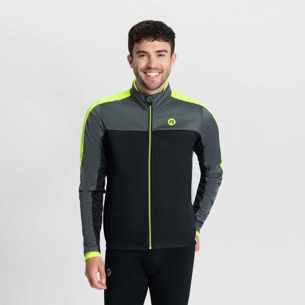 Mocno ocieplona kurtka zimowa męska Rogelli FREEZE. Czarne kurtki Rogelli, na jesień, l, bez wzorów, z gumy, bez kaptura. Za 345.00 zł.