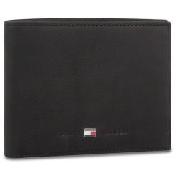 Duży Portfel Męski Tommy Hilfiger. Czarne portfele Tommy Hilfiger, bez wzorów. Za 299.99 zł.