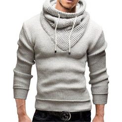 Męski sweter ABRAM ECRU. Swetry nierozpinane Męski sweter ABRAM ECRU, l, bez wzorów, bez kołnierzyka, bez ramiączek. W wyprzedaży za 99.00 zł.