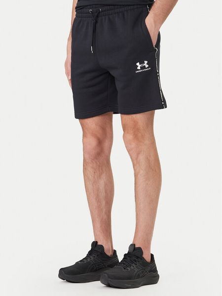 Under Armour Szorty sportowe UA Icon Fleece Taping 1390299 Czarny Regular Fit. Czarne krótkie spodenki sportowe Under Armour, m, bez wzorów, z bawełny. Za 156.99 zł.