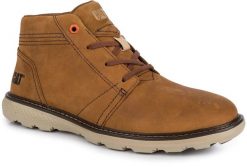 Męskie buty trekkingowe wysokie skóra trapery CATERPILLAR TREY 2.0. Brązowe trapery CATerpillar, z gumy, bez zapięcia. Za 249.00 zł.