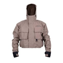 Kurtka do brodzenia model 444 AIR. Brązowe kurtki Pros, l, bez wzorów, z neoprenu, bez kaptura. Za 899.00 zł.