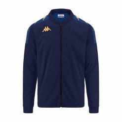 Kurtka z dresu Kappa Giullio. Niebieskie kurtki Kappa, m, bez wzorów, z dresówki, bez kaptura, do piłki nożnej. Za 263.50 zł.