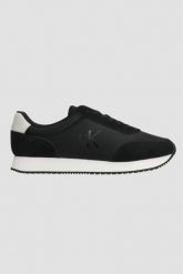 CALVIN KLEIN Czarne męskie sneakersy. Czarne buty sportowe casual CALVIN KLEIN, bez wzorów, bez zapięcia. W wyprzedaży za 319.99 zł.