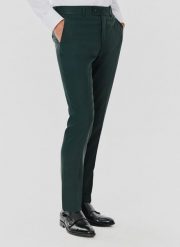 PAKO LORENTE – Spodnie garniturowe w kolorze zielonym. Zielone garnitury Pako Lorente, bez wzorów, z elastanu. Za 599.99 zł.
