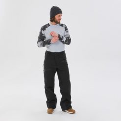 Spodnie narciarskie męskie Wedze FR100. Czarne spodnie narciarskie i snowboardowe WED'ZE, m, bez wzorów, z materiału, narciarskie. Za 399.99 zł.