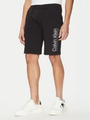 Calvin Klein Szorty sportowe Modern Twill K10K114122 Czarny Regular Fit. Czarne krótkie spodenki sportowe CALVIN KLEIN, m, bez wzorów, z bawełny. Za 299.99 zł.
