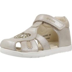 Sandały GEOX B SANDAL MACCHIA Złoty. Żółte sandały Geox, ze skóry, bez zapięcia. Za 236.99 zł.